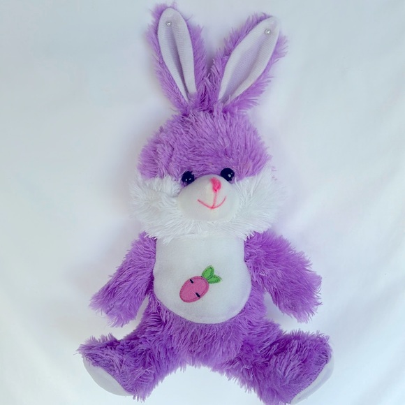 NWOT Very Cute Plush Purple Easter Bunny - Picture 1 of 4
